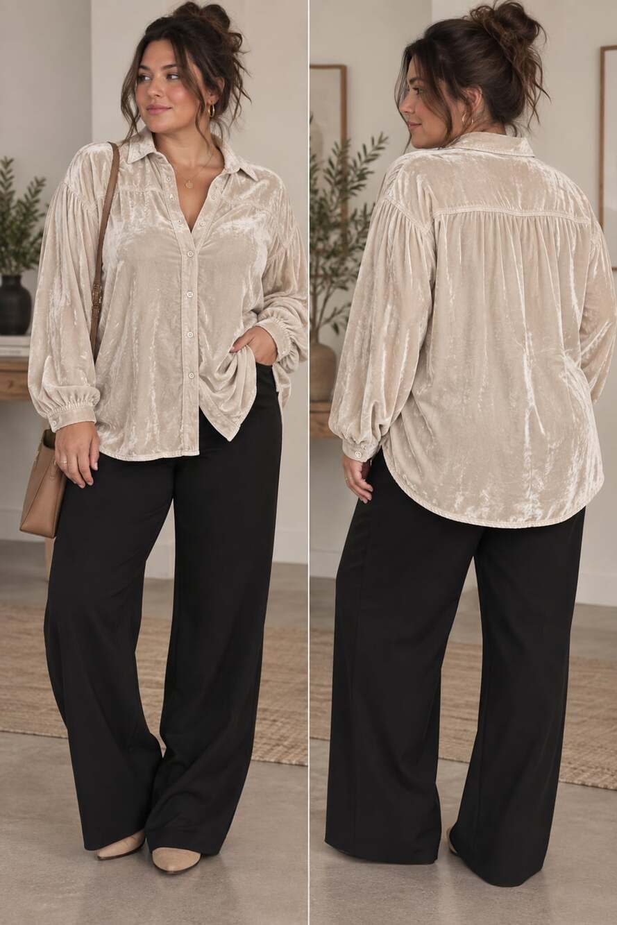 We The Free Free People Night Skies Velvet Shirt
42